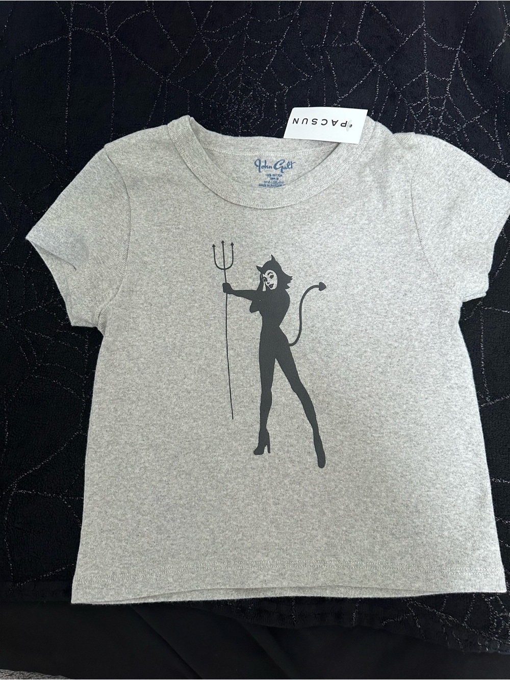 John Galt Ashlyn Devil Cropped T-Shirt